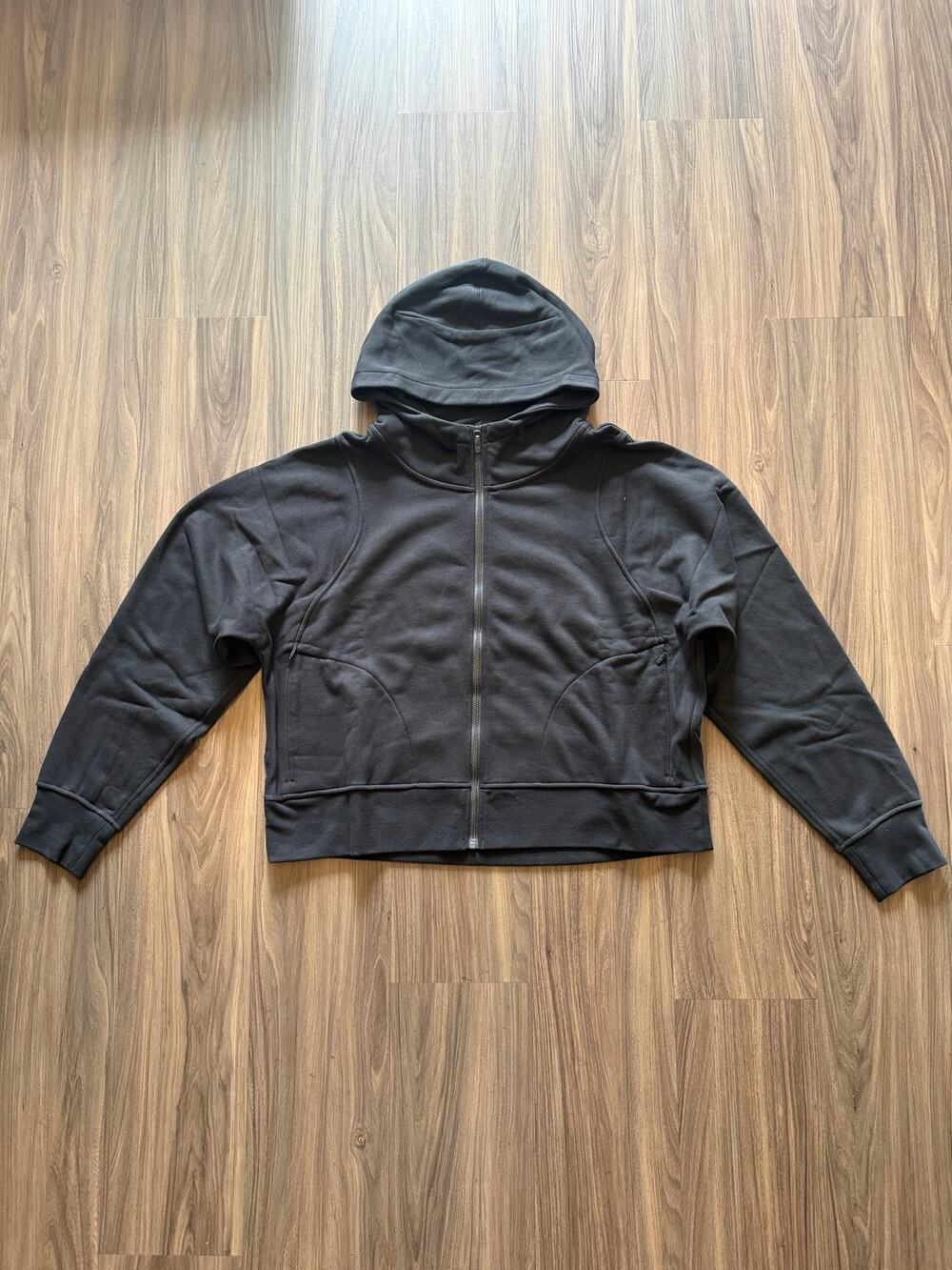 lululemon Scuba Full Zip Hoodie Black Women's Size 14 NWOT New Never Worn